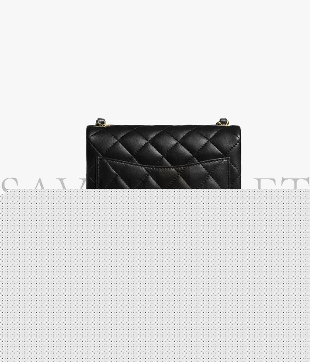 Ch*el mini flap bag with handle gold hardware  as2796 b06687 94305 (17.5*12.5*5.5cm)